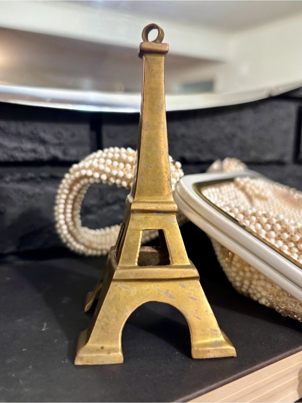 Brass Eiffel Tower made in India. Paris Decor or ornament Restoration Hardware